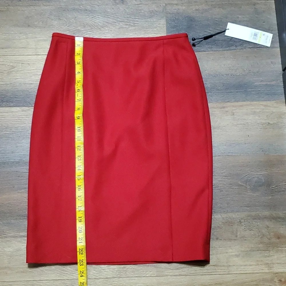 Calvin Klein red NWT pencil skirt